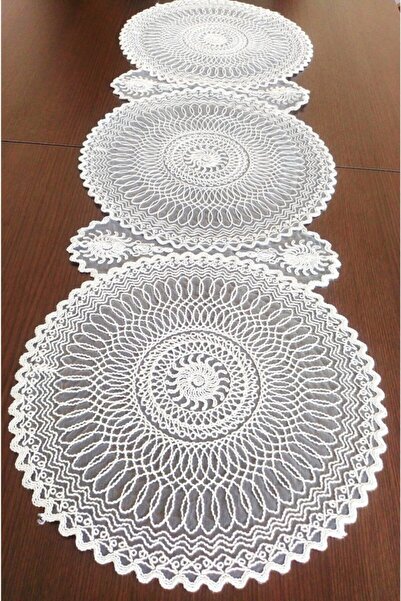 DİLEX Runner Masa Örtüsü Amerikan Servis 37x115 Cm Beyaz