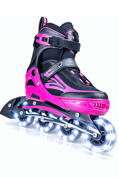 Sportaj Paten Premium TAJ-J1 Pro Paten Beyaz Led Işıklı Silikon Teker 3 in 1 ...