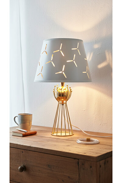 365GUNSERİSONU Gold Plated Sude Model Bulk Metal Leg Design Satin White Fabri...