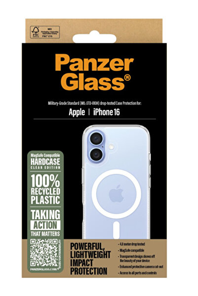 Panzer Glass Husă rigidă PanzerGlass MagSafe pentru iPhone 16, albă