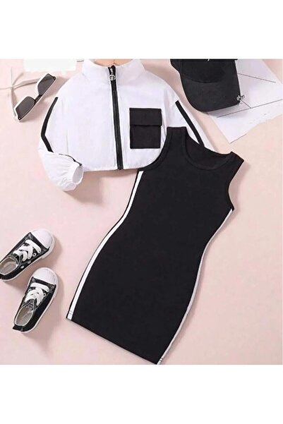 shop Rochie-jachetă combinată din 2 piese pentru fete