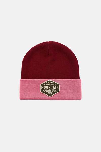 Reflect Studio Mountain Wanderer Triko Örgü Bere - Kırmızı/Pembe