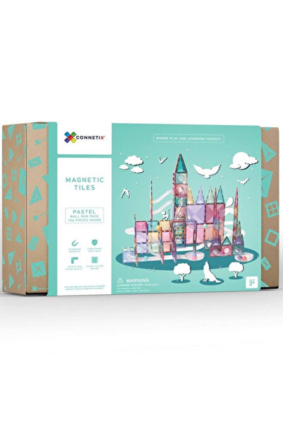 Connetix Pastel Ball Run Pack 106 Pieces (CT-P-00106-BR)