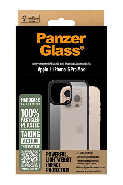Panzer Glass Husă rigidă PanzerGlass pentru iPhone 16 Pro Max, neagră