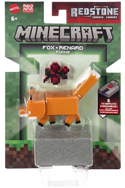 mattel Construcții de biom Minecraft Fox Renard 8cm (JJR89-4B10)