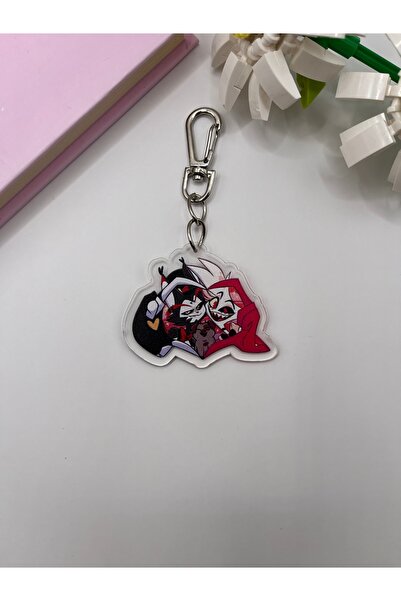 Hara Company Hazbin Hotel Anime - Husk și Angeldust Breloc acrilic / Ornament...