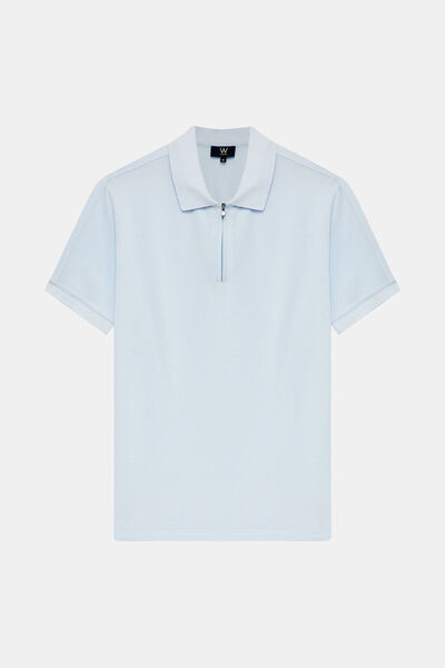 W Collection MAVİ STANDART KALIP POLO YAKA T-SHİRT