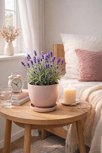 Evdek Tabaklı Vizon U Çömlek Saksı 16x16 Cm