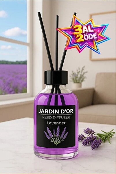 JARDIN D'OR Lavender Reed Diffuser Lavanta Çubuklu Oda Kokusu 50ml 8681529302121