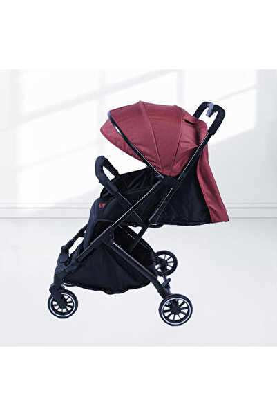 Genaric عربة أطفال قابلة للطي وخفيفة الوزن مع مظلة وسلة تخزين - اللون الأحمر 621