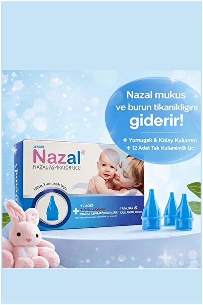 Nazal JENBOL Burun Aspiratör 12'li Yedek Uç (otri Bebe Uyumlu)