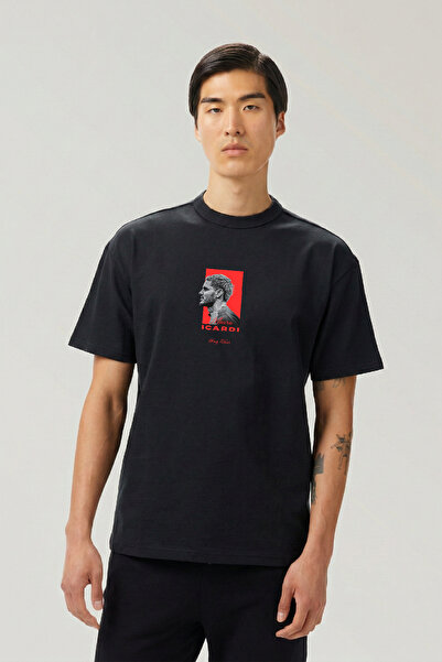 huuq wear Unisex M'âuro İ'cârd'i T-shirt %100 Pamuk