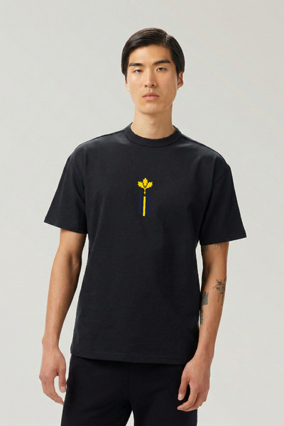 huuq wear Unisex FB Yaprak T-shirt %100 Pamuk