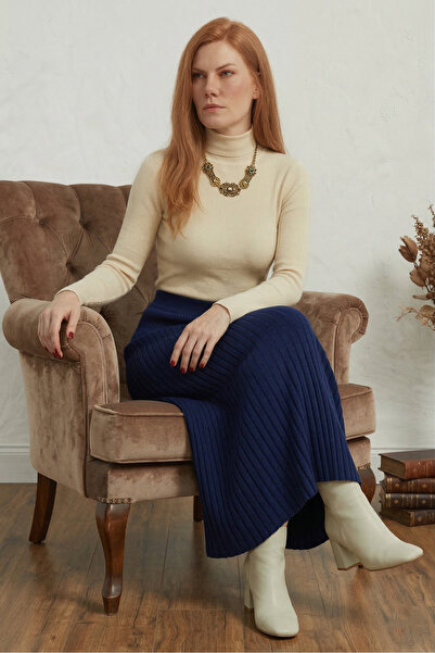 TAŞDELEN AVM Knit Skirt Hijab L52