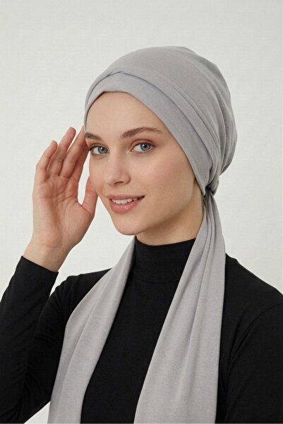 elysianfidan غطاء رأس طبي جاهز باللون الرمادي الفاتح مع أربطة، مناسب للاستخدا...