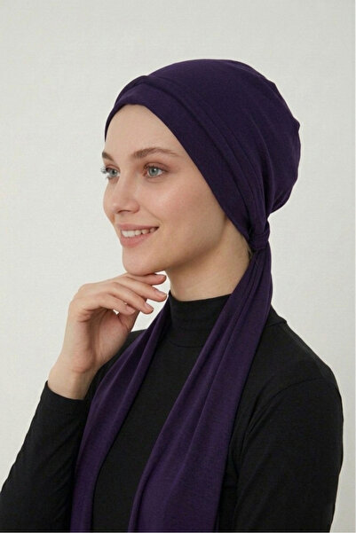 elysianfidan Μωβ έτοιμο τουρμπάν με κορδόνια, μελιτζάνα, κατάλληλο για ιατρικ...