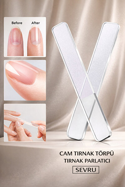 Gtir Beauty 2 Cam Tırnak Parlatıcı Ve Törpü Nano Özellikli Manikür Pedikür Al...