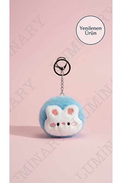 Luminary Atelier Peluş Tavşan Aynalı Anahtarlık – Fiyonklu Çanta Charmı & Çif...