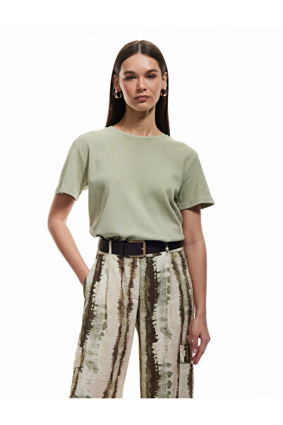 Koton Pamuklu Kısa Kollu Bisiklet Yaka Basic Tişört