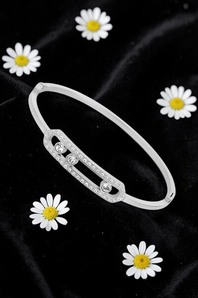 Daniel Klein Silver Color Stainless Steel Bracelet in Stylish Box - Water-Res...