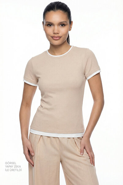 Penti Pastel Bej Basic Layer Tişört
