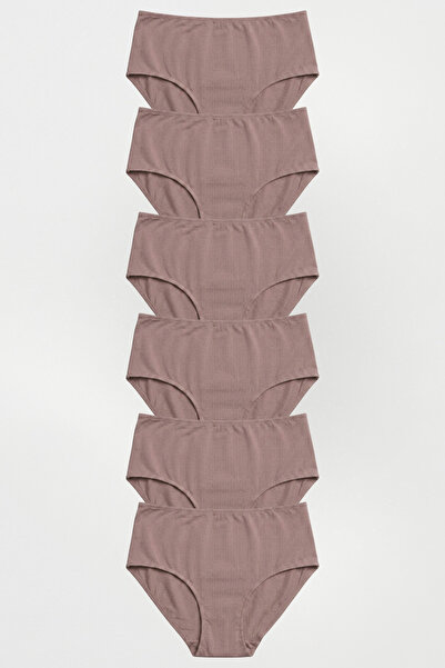 Amarelle Mila Mocha Visok struk 6-pak Pamuk gaćica