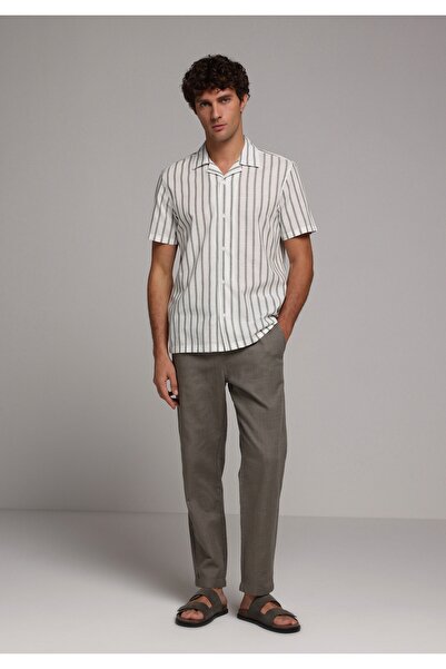 Colin's Regular Fit Mid Waist Straight Leg Men's Green Trousers