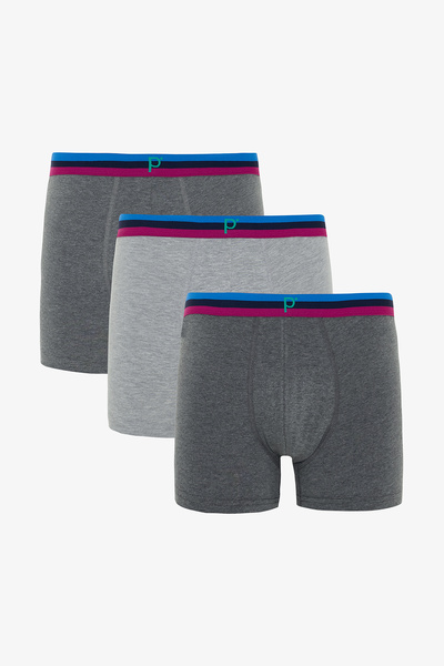 Penti Ανδρικό οργανικό λογότυπο 3 τεμαχίων μπόξερ