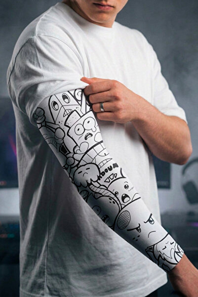 buffed Doodle Oyuncu Sporcu Kolluk Gamer Sleeve 1 Adet