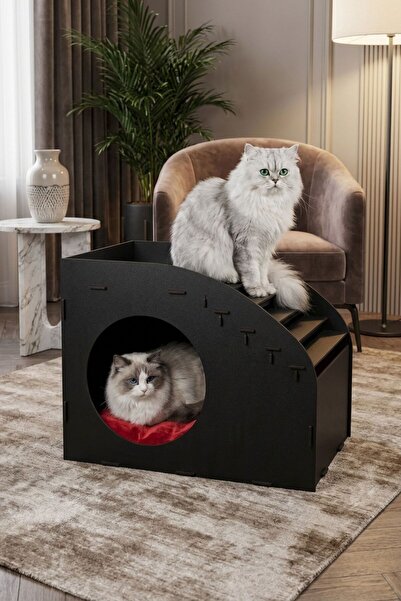 Evene Kedi Evi Kedi Yuvası Kedi Kulübesi Ahşap Kedi Evi Büyük Kedi Evi Model ...