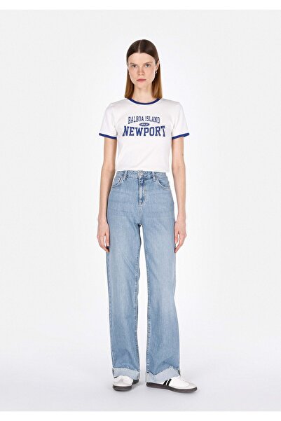 Colin's Γυναικείο μπλε τζιν παντελόνι 970 Berry Regular Fit ψηλόμεσο με φαρδύ...