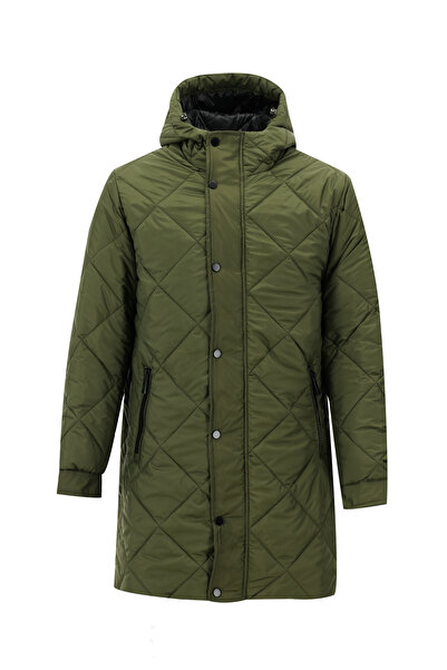 Kiğılı Kapüşonlu Kapitone Spor Kaban