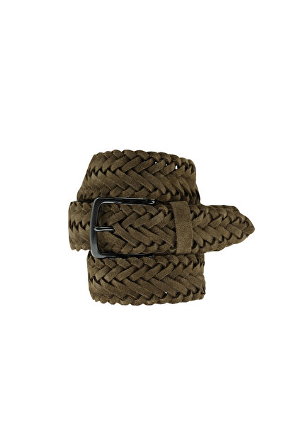 Abdullah Kiğılı Замшевий шкіряний плетений ремінь