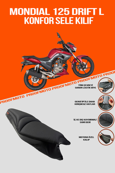 PROOFMOTO Mondi̇al Dri̇ft L, Dri̇ft-L Comfort Saddle Cover