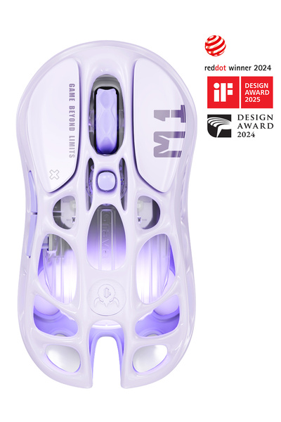 Gravastar Mercury M1 Pro RGB 26.000 DPI Optik Gaming Mouse, Kablosuz, Lavende...