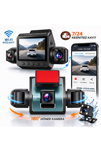 TARÇIN 4 Kanallı Araç Kamerası - 360° Derece Görüş, Gece Görüşlü, WiFi ve 24 ...