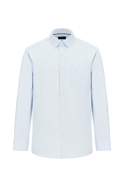 Abdullah Kiğılı Uzun Kol Regular Fit Desenli Pamuk Gömlek