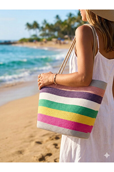 bayram taşcıoğlu home desing Large Size Colorful Holiday Beach Picnic Wicker ...