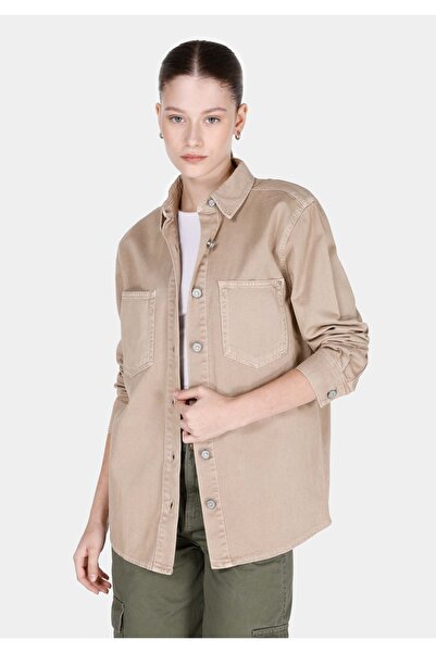 Colin's Regular Fit Classic Collar Women's Denim Long Sleeve Shirt