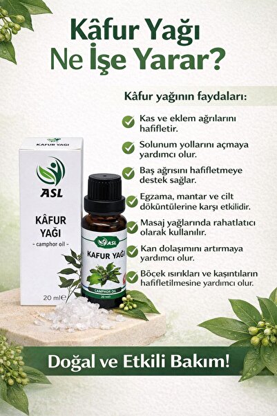 ASL Kafur Yağı 20 ml