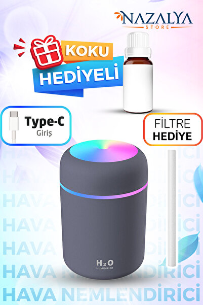 Nazalya 300 Ml Ulrasonik Araba - Oda Hava Nemlendirici Buhar Makinesi Ve Arom...