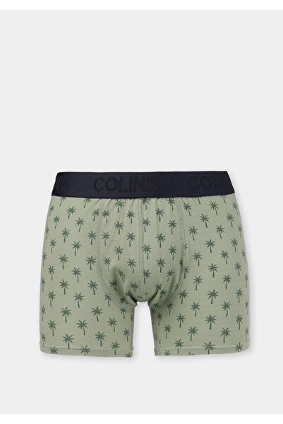 Colin's Modern Fit Printed Men's Green Boxers