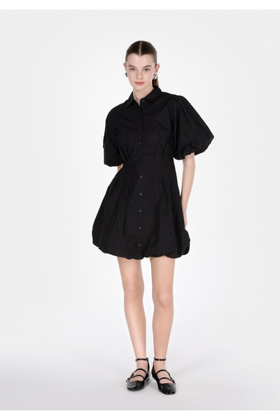 Colin's فستان أسود نسائي بقصة عادية