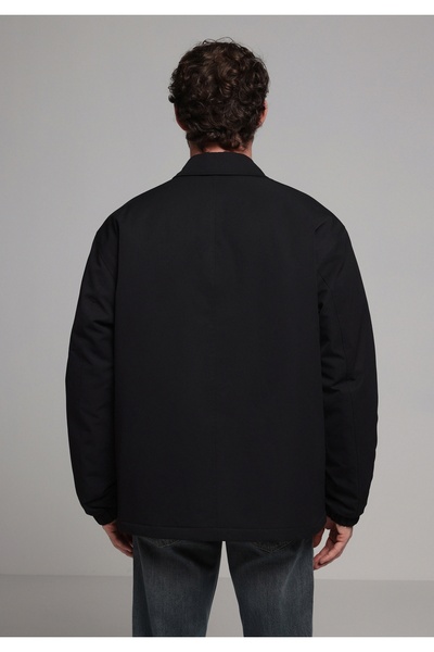 Colin's Oversized Fit Men's Black Coat