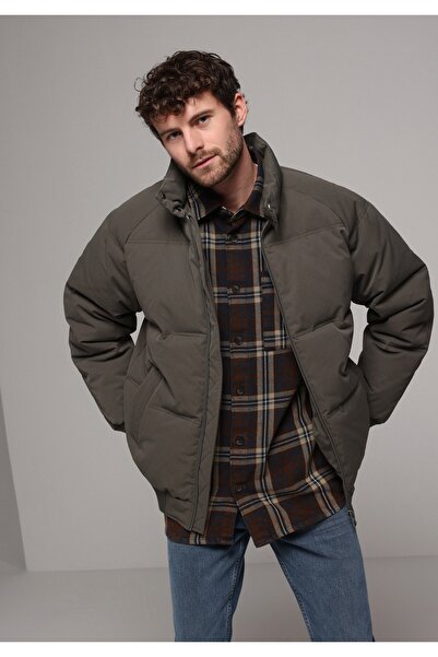 Colin's Regular Fit Men's Green Coat