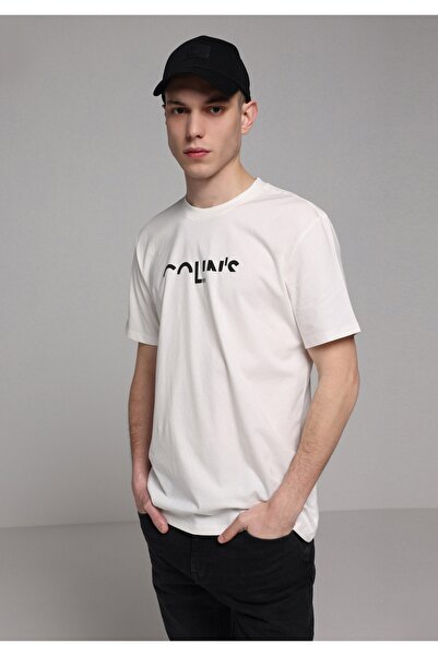 Colin's Regular Fit Round Neck Plain Men's White Short Sleeve T-Shirt