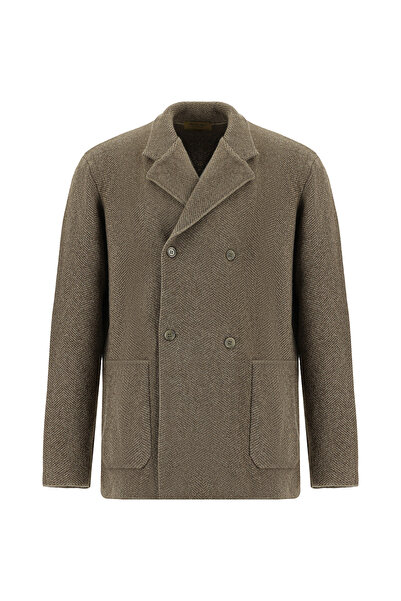 Abdullah Kiğılı Italian Y Wool Ü K Cashmere I İ Silk Arışımlı Kr Double-Breas...