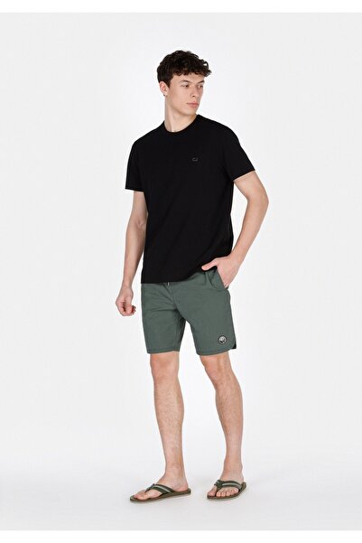 Colin's Slim Fit Düz Erkek Yeşil Deniz Şortu