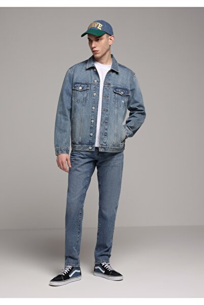 Colin's Slim Fit Men's Mid Indigo Denim Jean Trousers