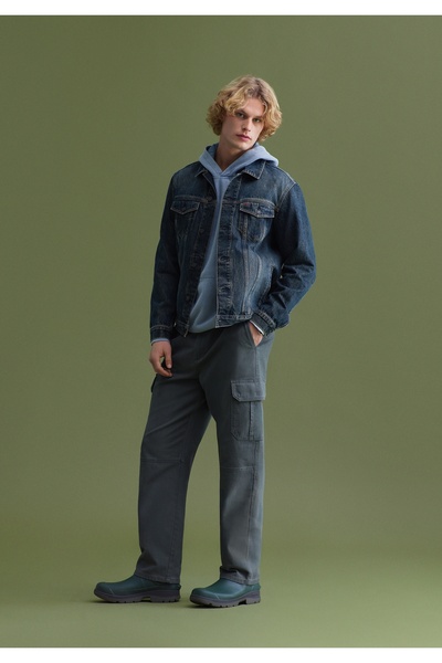 Colin's Regular Fit Buttoned Unlined Men's Green Jacket